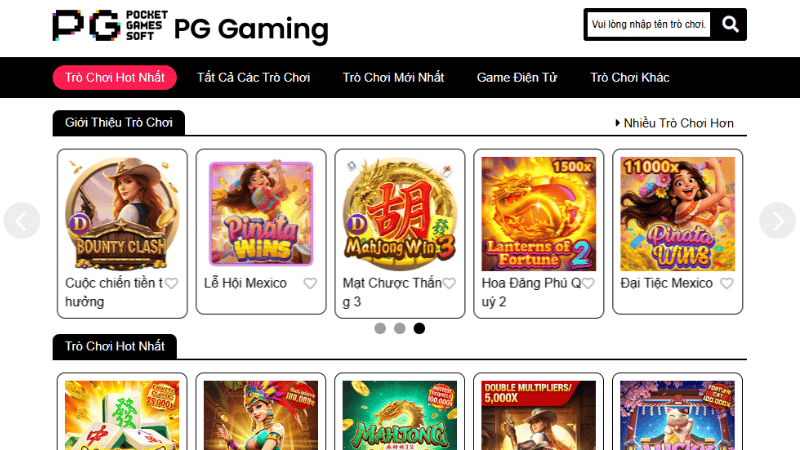 PG Soft (PG Gaming) – Tổng Quan Thương Hiệu & Trải Nghiệm Slot Đổi Thưởng
